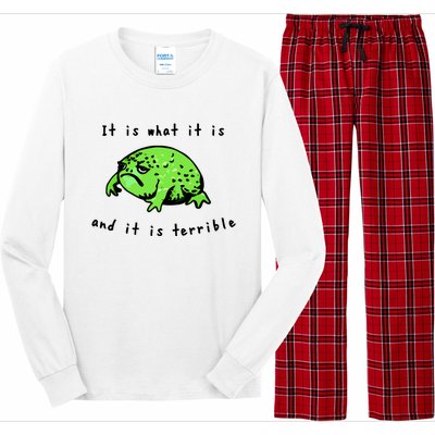 Shithead Steve Frog It Is What It Is And It Is Terrible Long Sleeve Pajama Set