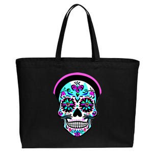 Sugar Skull Funny Cinco De Mayo T Graphic Cotton Canvas Jumbo Tote