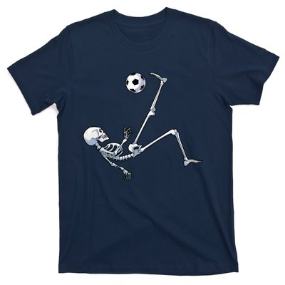 Skeleton Soccer Football Halloween Costume Gifts T-Shirt