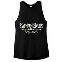 Shenanigans Squad Funny St. Patrick's Day Matching Group Ladies PosiCharge Tri-Blend Wicking Tank