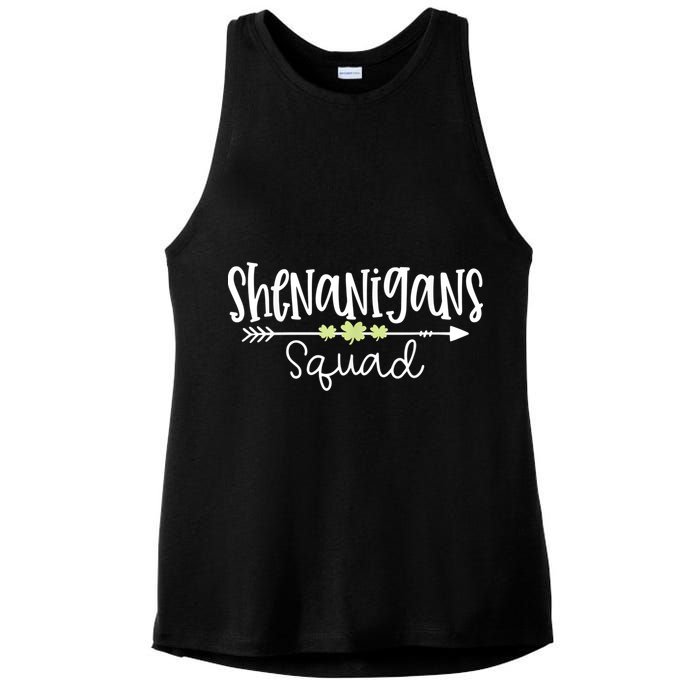 Shenanigans Squad Funny St. Patrick's Day Matching Group Ladies PosiCharge Tri-Blend Wicking Tank
