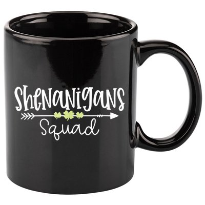 Shenanigans Squad Funny St. Patrick's Day Matching Group 11oz C Handle Ceramic Mug