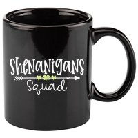 Shenanigans Squad Funny St. Patrick's Day Matching Group 11oz C Handle Ceramic Mug