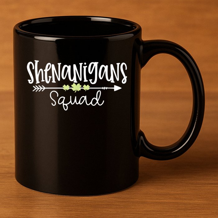 Shenanigans Squad Funny St. Patrick's Day Matching Group 11oz C Handle Ceramic Mug
