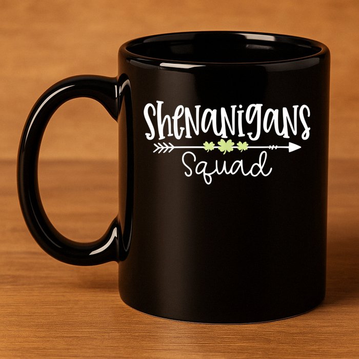 Shenanigans Squad Funny St. Patrick's Day Matching Group 11oz C Handle Ceramic Mug