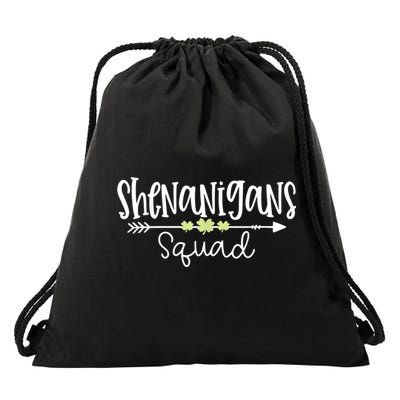 Shenanigans Squad Funny St. Patrick's Day Matching Group Drawstring Bag