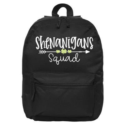Shenanigans Squad Funny St. Patrick's Day Matching Group 16 in Basic Backpack