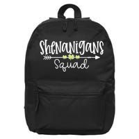 Shenanigans Squad Funny St. Patrick's Day Matching Group 16 in Basic Backpack
