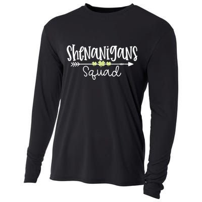 Shenanigans Squad Funny St. Patrick's Day Matching Group Cooling Performance Long Sleeve Crew