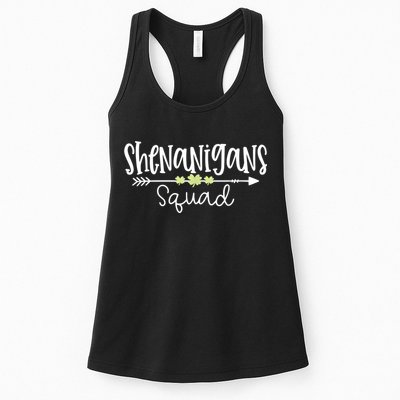 Shenanigans Squad Funny St. Patrick's Day Matching Group Womens Tank Top