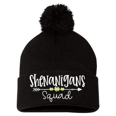 Shenanigans Squad Funny St. Patrick's Day Matching Group Pom Pom 12in Knit Beanie