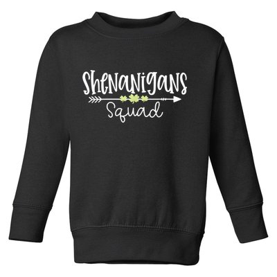 Shenanigans Squad Funny St. Patrick's Day Matching Group Toddler Sweatshirt