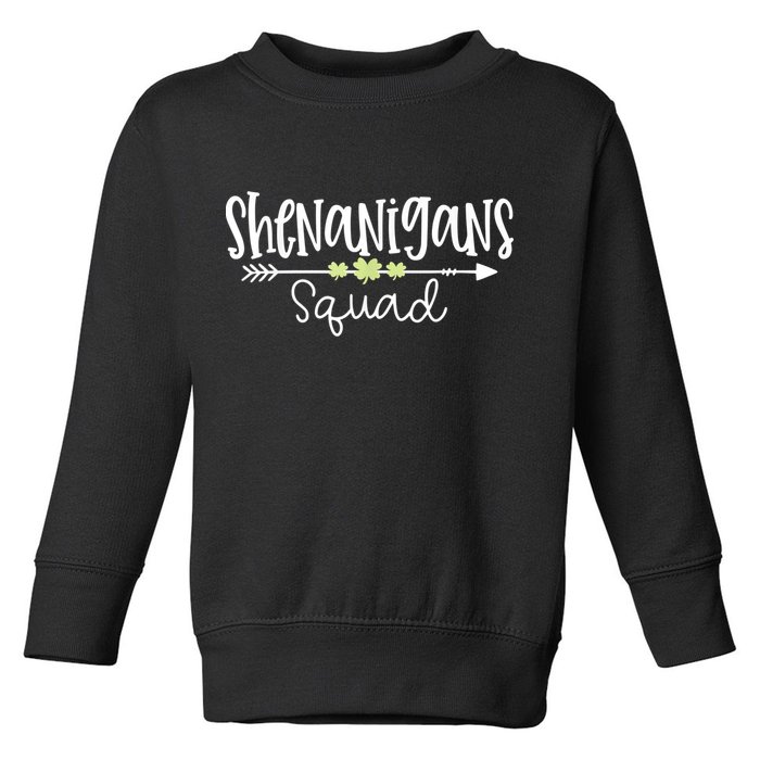 Shenanigans Squad Funny St. Patrick's Day Matching Group Toddler Sweatshirt
