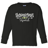Shenanigans Squad Funny St. Patrick's Day Matching Group Toddler Long Sleeve Shirt