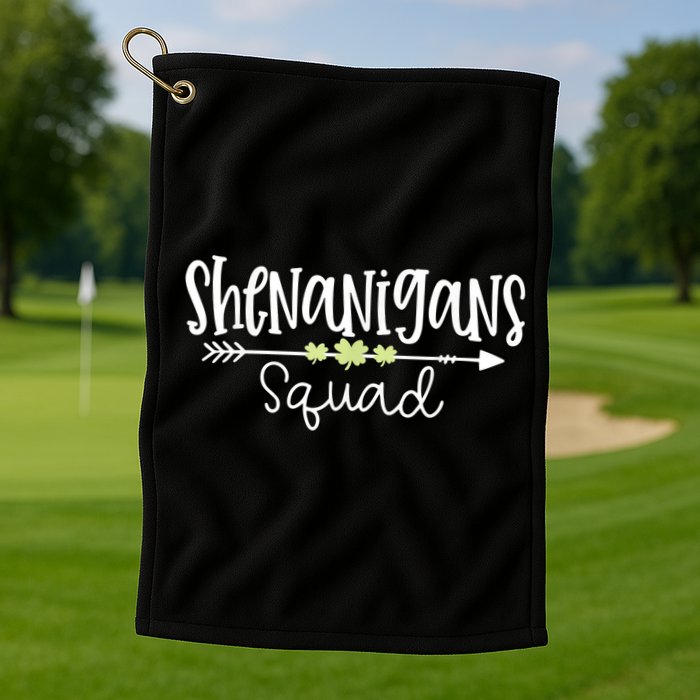 Shenanigans Squad Funny St. Patrick's Day Matching Group Golf Towel