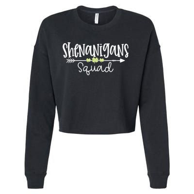 Shenanigans Squad Funny St. Patrick's Day Matching Group Cropped Pullover Crew