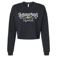 Shenanigans Squad Funny St. Patrick's Day Matching Group Cropped Pullover Crew