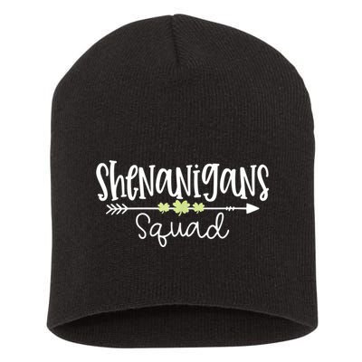 Shenanigans Squad Funny St. Patrick's Day Matching Group Short Acrylic Beanie