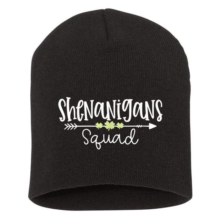 Shenanigans Squad Funny St. Patrick's Day Matching Group Short Acrylic Beanie