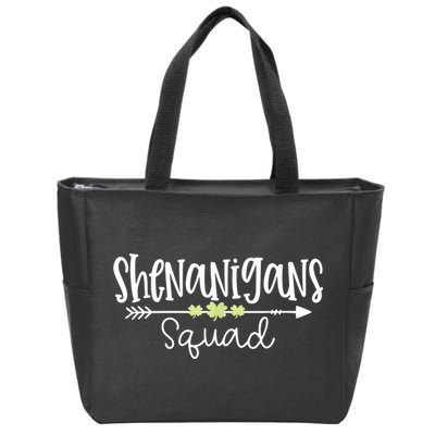Shenanigans Squad Funny St. Patrick's Day Matching Group Zip Tote Bag