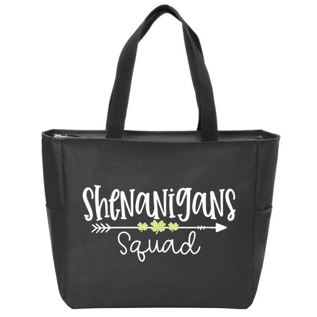 Shenanigans Squad Funny St. Patrick's Day Matching Group Zip Tote Bag
