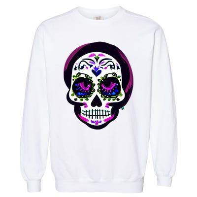 Sugar Skull Funny Cinco De Mayo T Graphic Garment-Dyed Sweatshirt