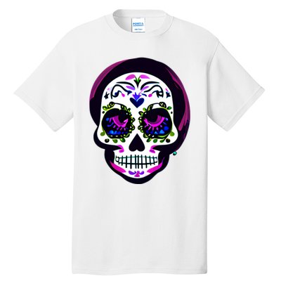 Sugar Skull Funny Cinco De Mayo T Graphic Tall T-Shirt