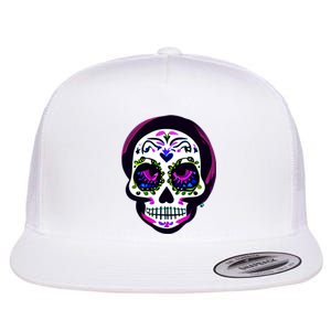 Sugar Skull Funny Cinco De Mayo T Graphic Flat Bill Trucker Hat