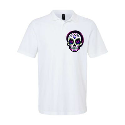 Sugar Skull Funny Cinco De Mayo T Graphic Softstyle Adult Sport Polo