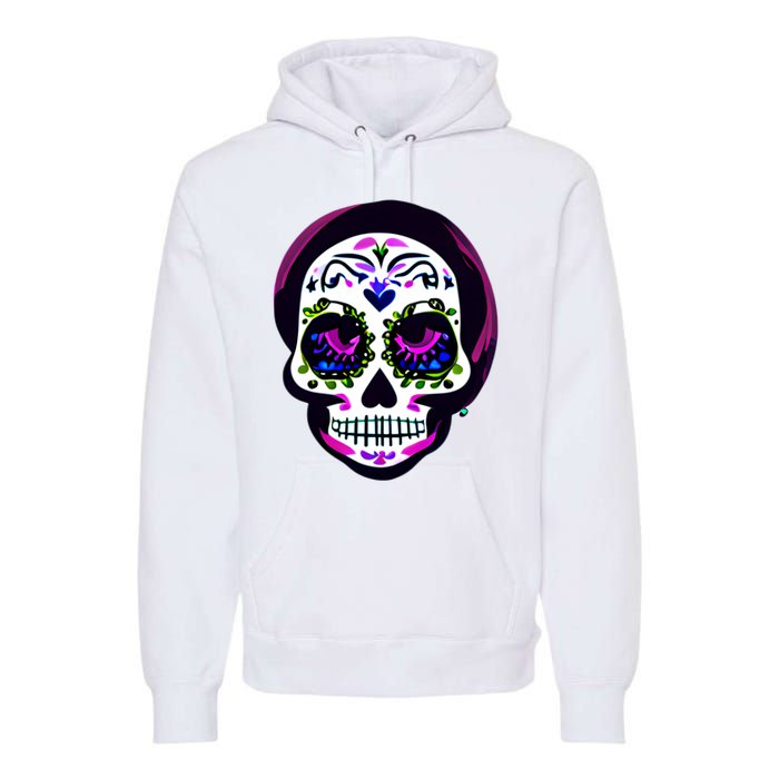 Sugar Skull Funny Cinco De Mayo T Graphic Premium Hoodie