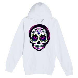 Sugar Skull Funny Cinco De Mayo T Graphic Premium Pullover Hoodie