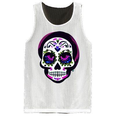 Sugar Skull Funny Cinco De Mayo T Graphic Mesh Reversible Basketball Jersey Tank