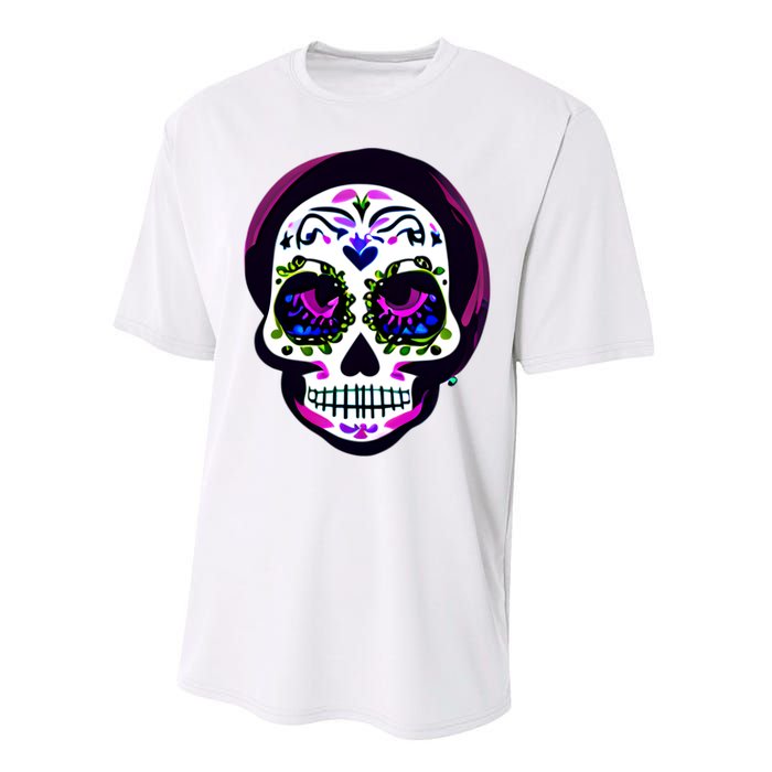 Sugar Skull Funny Cinco De Mayo T Graphic Performance Sprint T-Shirt