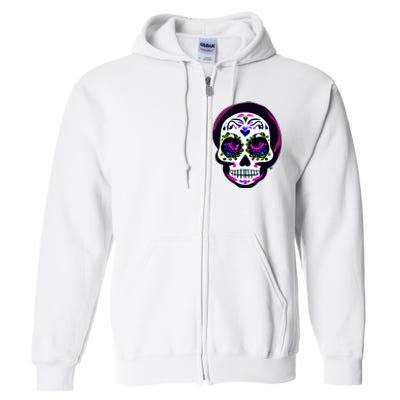 Sugar Skull Funny Cinco De Mayo T Graphic Full Zip Hoodie