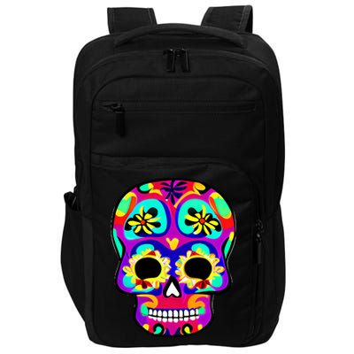 Sugar Skull Funny Cinco De Mayo Impact Tech Backpack