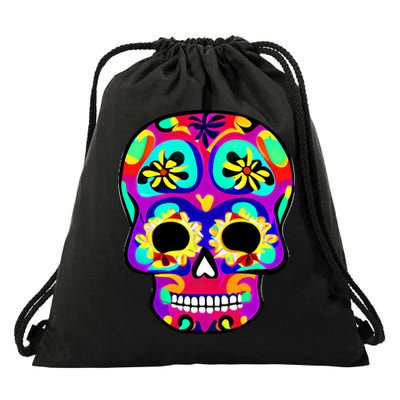 Sugar Skull Funny Cinco De Mayo Drawstring Bag