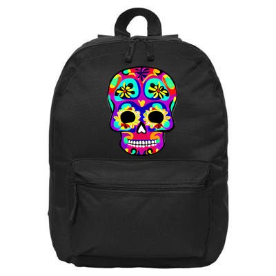 Sugar Skull Funny Cinco De Mayo 16 in Basic Backpack