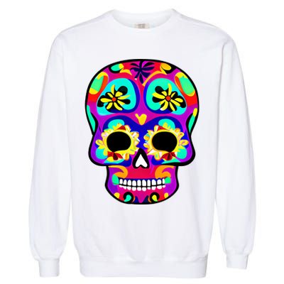 Sugar Skull Funny Cinco De Mayo Garment-Dyed Sweatshirt