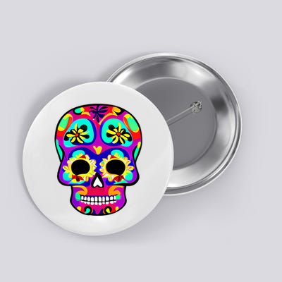 Sugar Skull Funny Cinco De Mayo Button