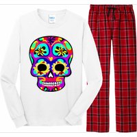 Sugar Skull Funny Cinco De Mayo Long Sleeve Pajama Set