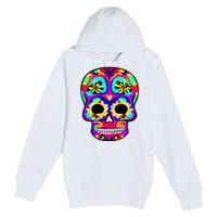 Sugar Skull Funny Cinco De Mayo Premium Pullover Hoodie