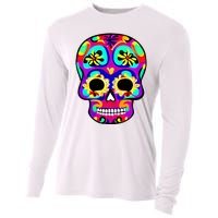 Sugar Skull Funny Cinco De Mayo Cooling Performance Long Sleeve Crew