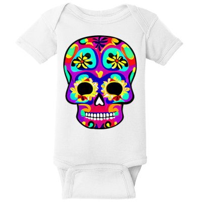 Sugar Skull Funny Cinco De Mayo Baby Bodysuit