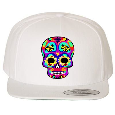 Sugar Skull Funny Cinco De Mayo Wool Snapback Cap