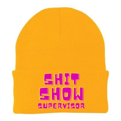 Shitshow Supervisor Funny Manager And Supervisor Knit Cap Winter Beanie