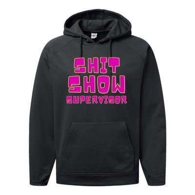 Shitshow Supervisor Funny Manager And Supervisor Performance Fleece Hoodie