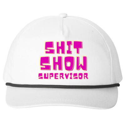 Shitshow Supervisor Funny Manager And Supervisor Snapback Five-Panel Rope Hat