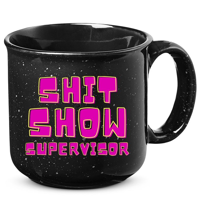Shitshow Supervisor Funny Manager And Supervisor 15oz Campfire Ceramic Mug