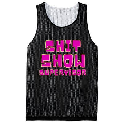 Shitshow Supervisor Funny Manager And Supervisor Mesh Reversible Basketball Jersey Tank