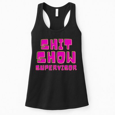 Shitshow Supervisor Funny Manager And Supervisor Womens Tank Top